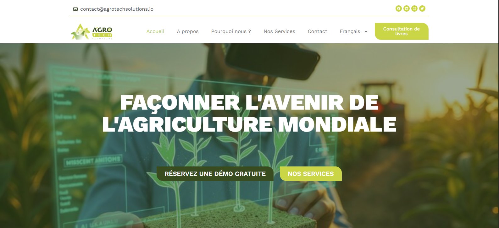 Capture du site Agrotech